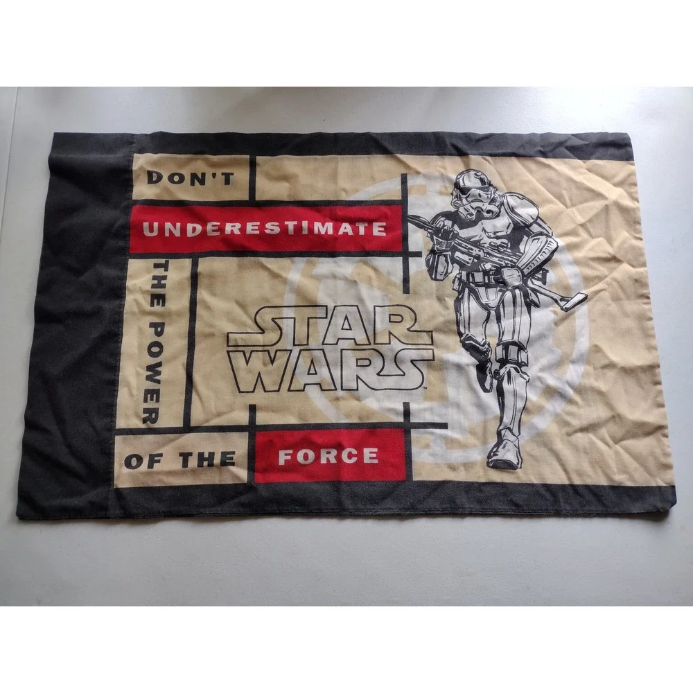 Vintage‎ 1997 Star Wars Darth Vader Stormtrooper Standard Pillowcase
